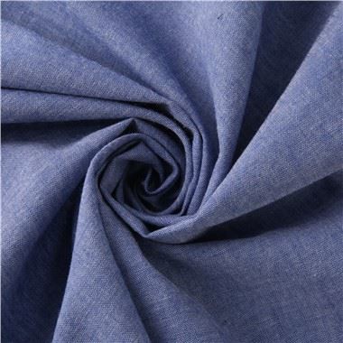 Ħajt Miżbugħ 100 Drapp taċ-Chambray tal-Qoton